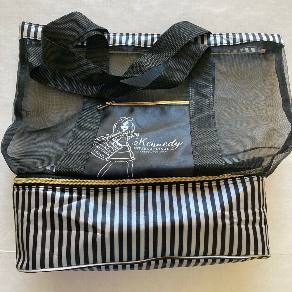 Kennedy Intl. Beach Tote Bag, Cooler, WaterProof, Mesh, Thermal Insulated Bag